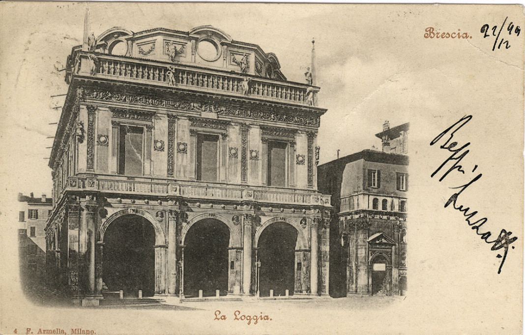 Loggia - Cartolina viaggiata 1899