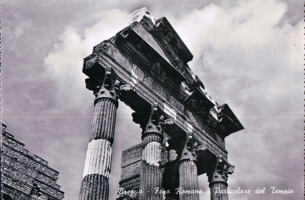 Particolare del Foro Romano - Brescia 1955